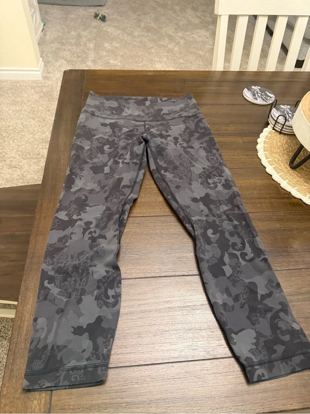 lululemon athletica Gray Camo High-Rise Leggings